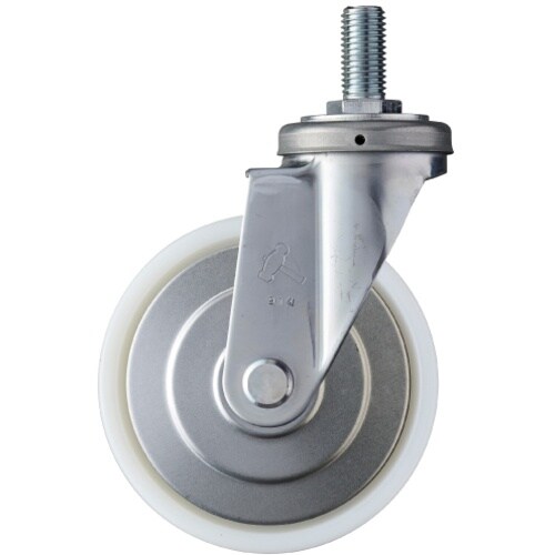 ハンマー ねじ込み旋回式ナイロン車輪(ラジアルボー