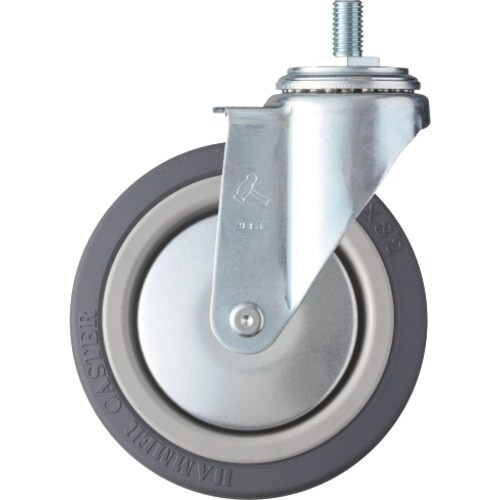 ハンマー ねじ込み式キャスター 自在 車輪径125