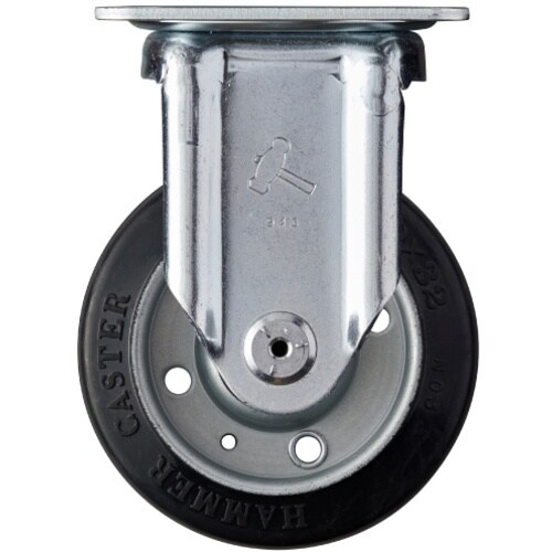 ハンマー 固定式ゴム車輪(ローラーベアリング)10