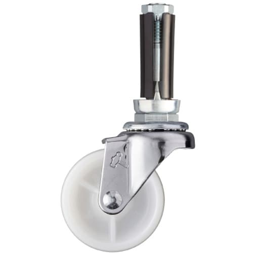 ハンマー パイプ差込み旋回式ナイロン車輪 50mm