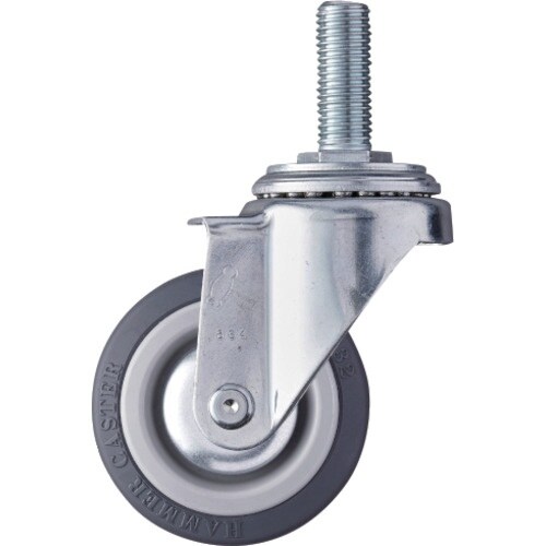 ハンマー ねじ込み式キャスター 自在 車輪径75m