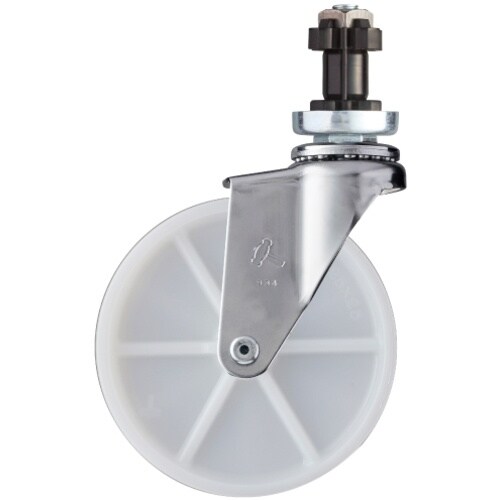 ハンマー パイプ差込み旋回式ナイロン車輪 125m