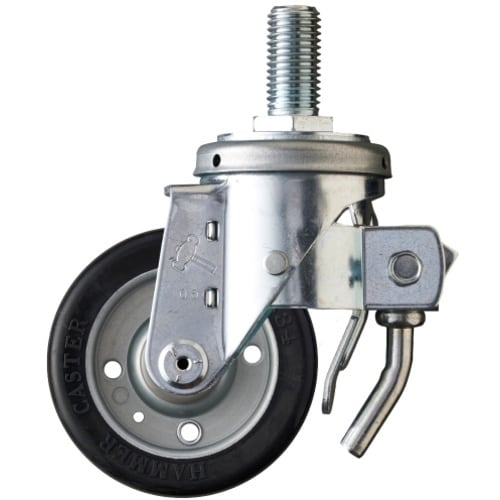 ハンマー ねじ込み旋回式ゴム車輪(ワイドタイプ)1