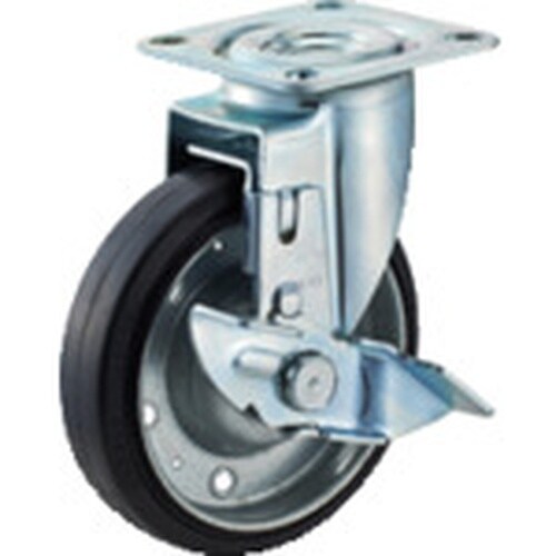 ハンマー プレート式キャスター 自在(ストッパー付