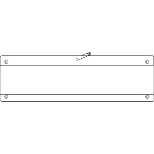 緑十字 差し込み式腕章(ビニール製) 白 腕章−2