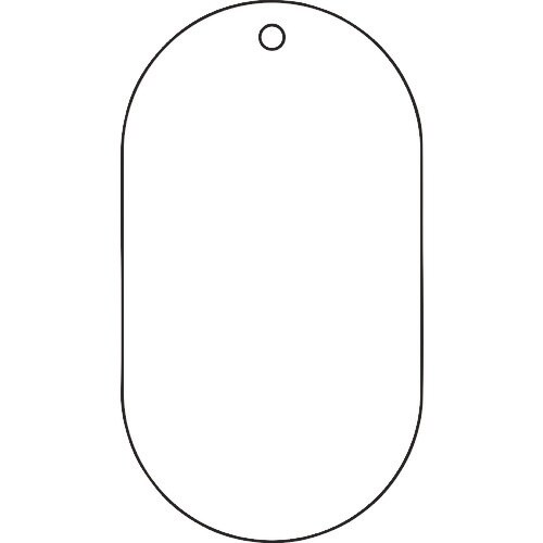 緑十字 バルブ表示札 白無地タイプ バルブ−200