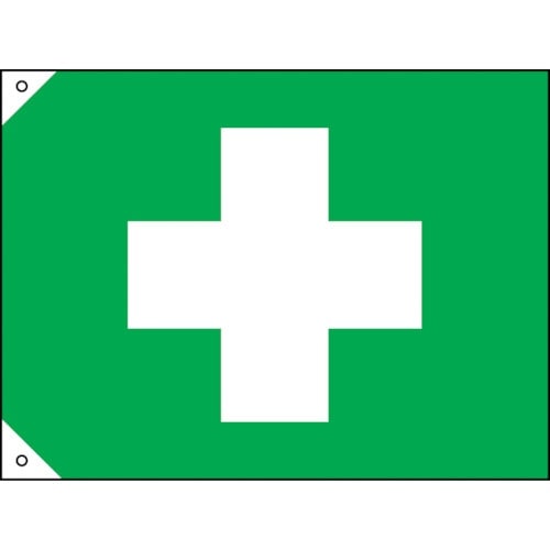 緑十字 衛生旗 小 700×1050mm 布製
