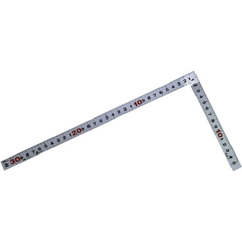 シンワ 曲尺平ぴた シルバー30cm裏面1尺併用目