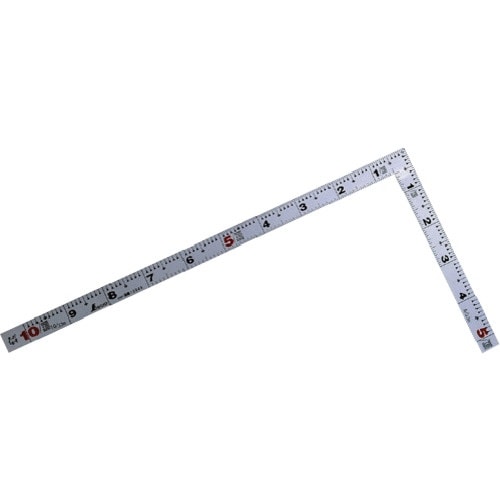 シンワ 曲尺平ぴた シルバー1尺裏面30cm併用目