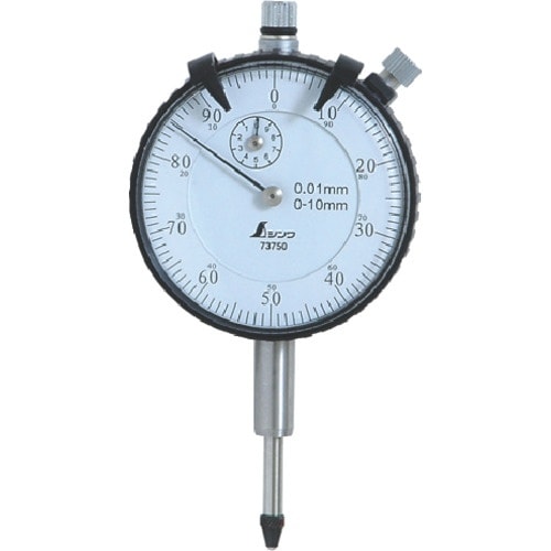 シンワ ダイヤルゲージ 標準型0.01mm/10m