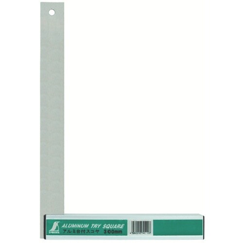 シンワ アルミ台付スコヤ 300mm