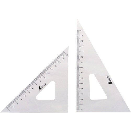 シンワ アクリル三角定規24cm