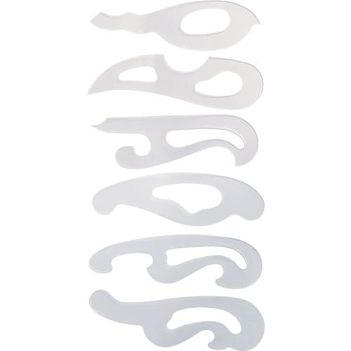 シンワ 雲型定規6枚組