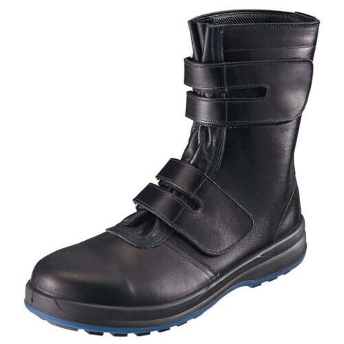 シモン 安全靴 長編上 マジック式 8538黒 3