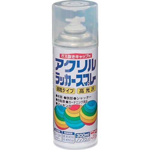 ニッぺ アクリルラッカースプレー 300ml 透明