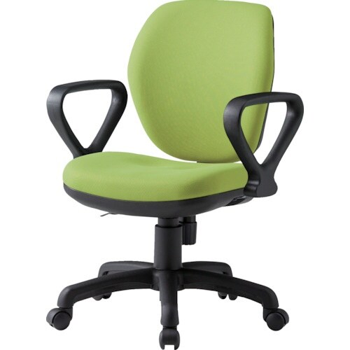 TOKIO オフィスチェア ループ肘付 モスグリー