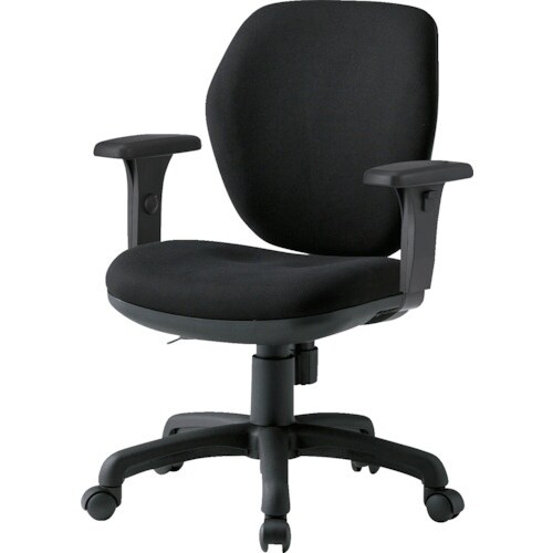 TOKIO オフィスチェア T字肘付 ブラック