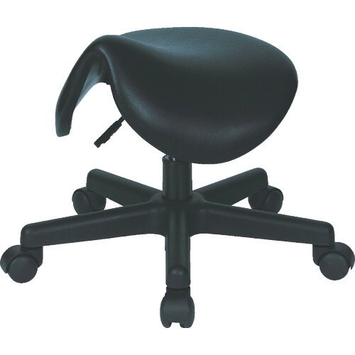 TRUSCO 作業用チェア サドル型 ガス調整式