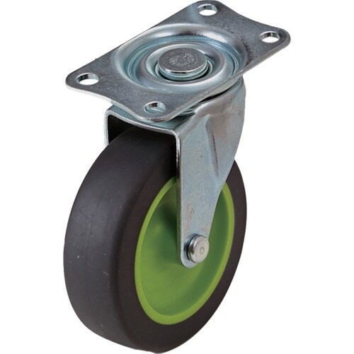 TRUSCO プレート式自在キャスターφ75 ライ