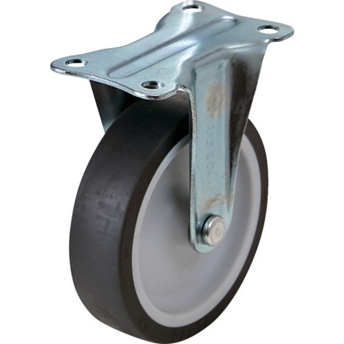 TRUSCO プレート式固定G付きキャスターφ75