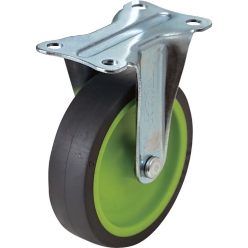 TRUSCO プレート式固定G付きキャスターφ75