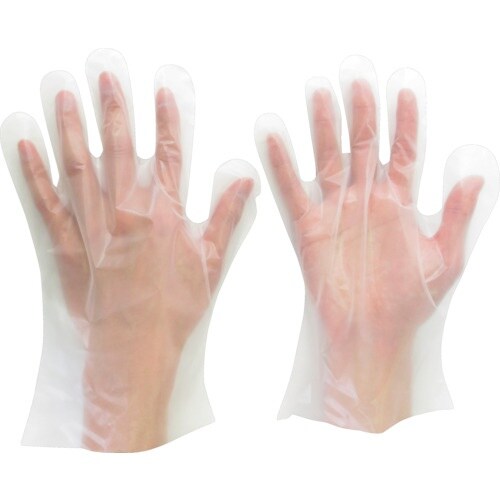 ミドリ安全 ポリエチレン使い捨て手袋 外エンボス