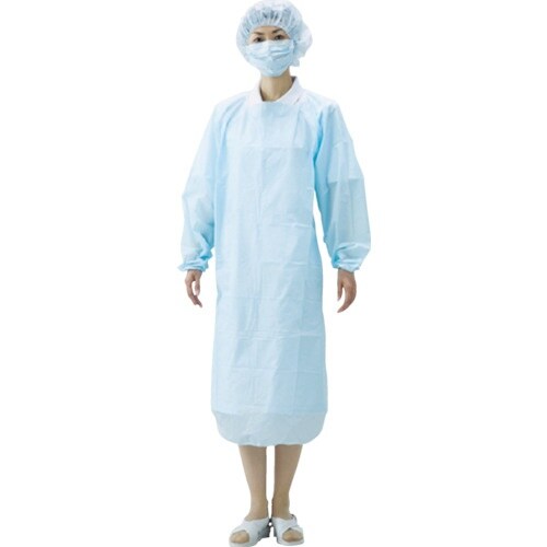 アイテックス 袖付PEエプロン (50枚入)