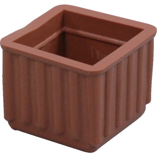 光 イス脚キャップ 茶角 24mm