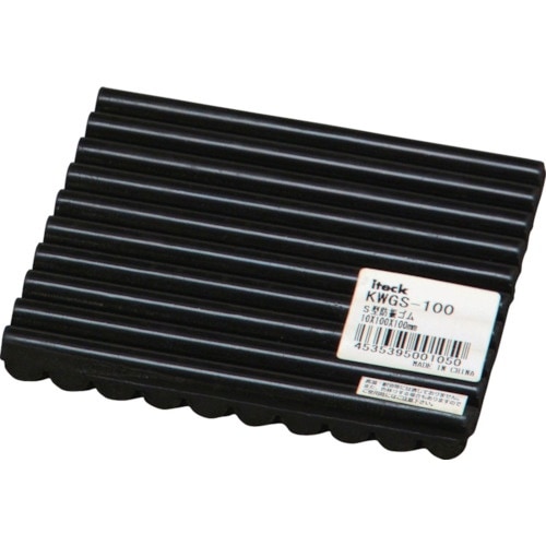 光 S型防振ゴム 10×100×100mm
