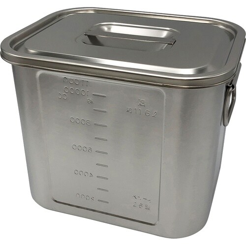 AS 角型目盛付ポット26型 手付き