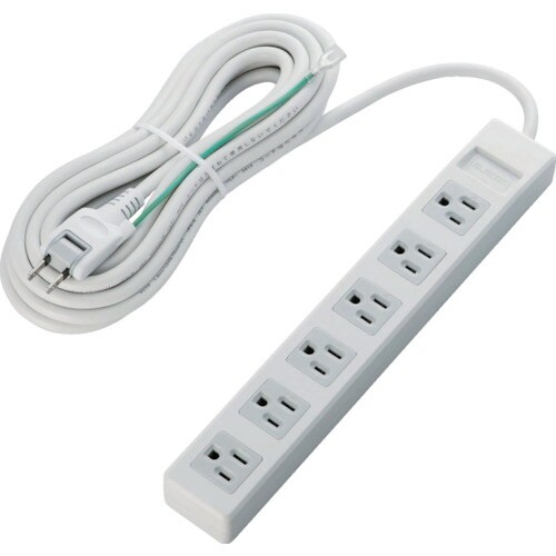 ELECOM RoHs準拠OAタップ 3P 6個口