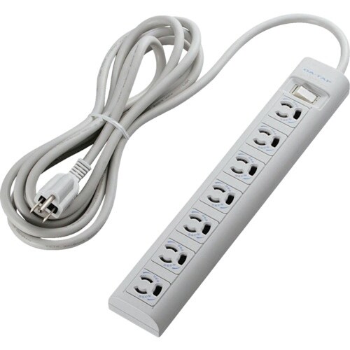 ELECOM OAタップ 3P 7個口 マグネット