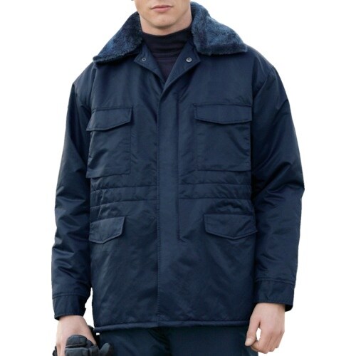 ミドリ安全 防寒 ナイロンカストロコート ネイビー