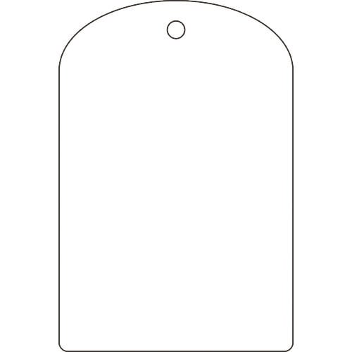 緑十字 バルブ開閉札 白無地タイプ 特15−300