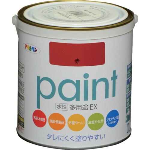 アサヒペン 水性多用途EX 0.7L 赤