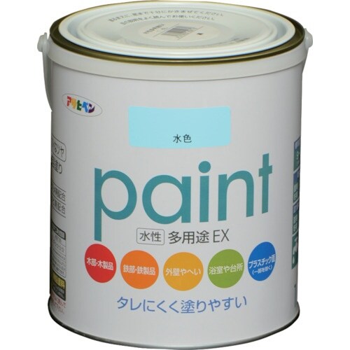 アサヒペン 水性多用途EX 1.6L 水色