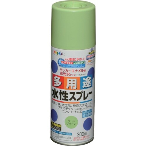 アサヒペン 水性多用途スプレー 300ML モスグ