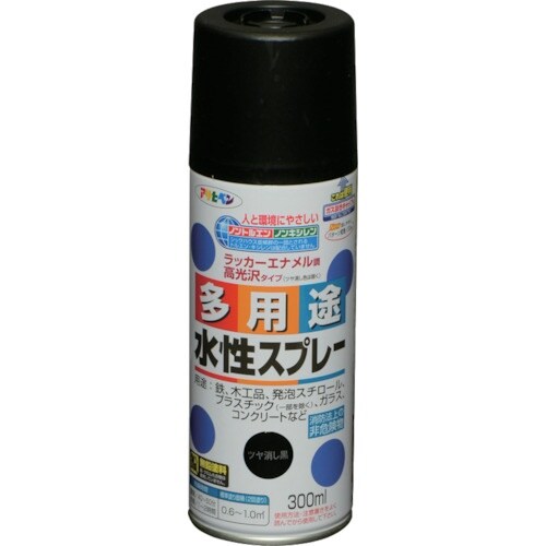 アサヒペン 水性多用途スプレー 300ML ツヤ消