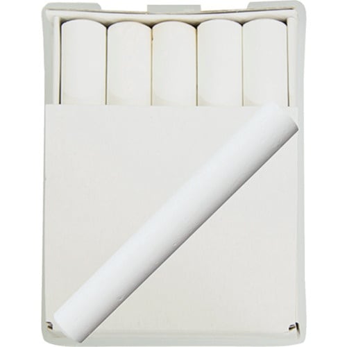 シンワ 工事用チョーク 白10本入り プラケース付