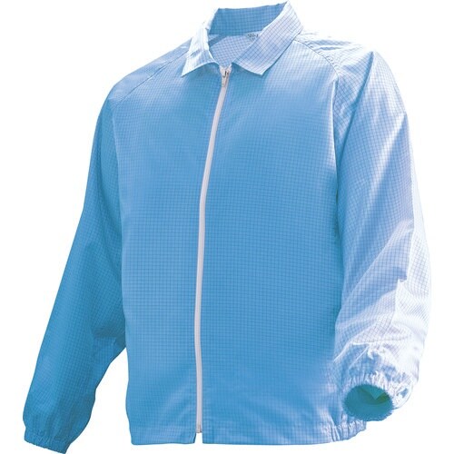 ミドリ安全 ブルゾン クリーンウェア ブルー 3L