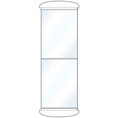 ユニット ポケット式垂れ幕 2連