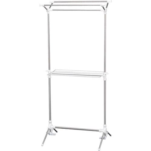 IRIS 527182 ステンレス室内物干し ホワ