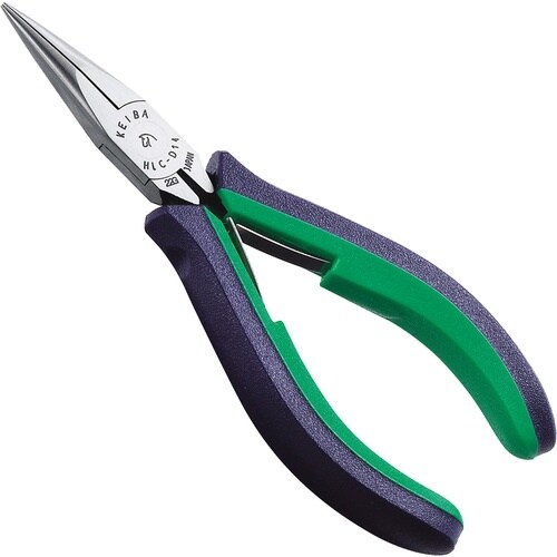 KEIBA ラジオペンチ・溝なし 2com.ハンド