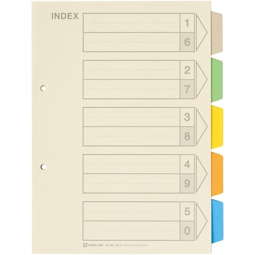 KING JIM カラ−インデックス 10×215