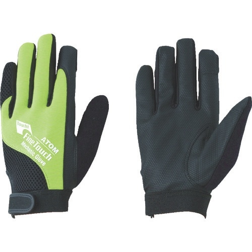 アトム 合皮手袋 ファインタッチ メカニック グリ