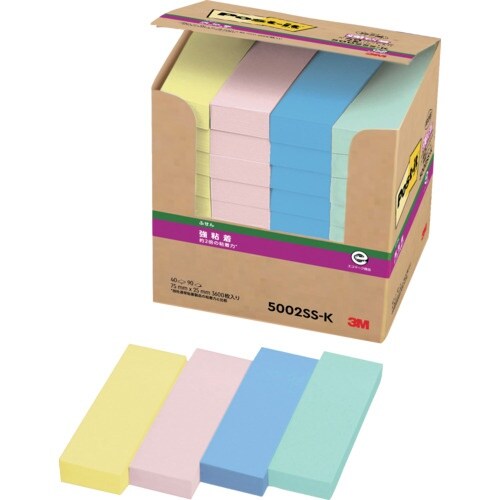 3M ポスト・イット 強粘着75X25mm90枚X
