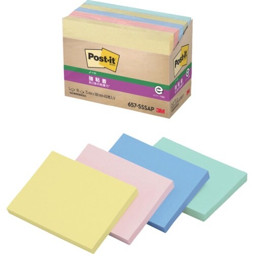 3M ポスト・イット 強粘着 75X100mm 9