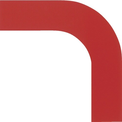 緑十字 コーナー用ガードテープ(25mm幅用) 赤