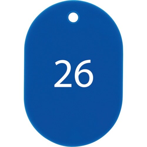 OP 番号札 大 番号入り26ー50 青 (25枚