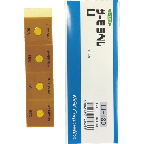 日油技研 サーモラベル1点表示屋外対応型 不可逆性